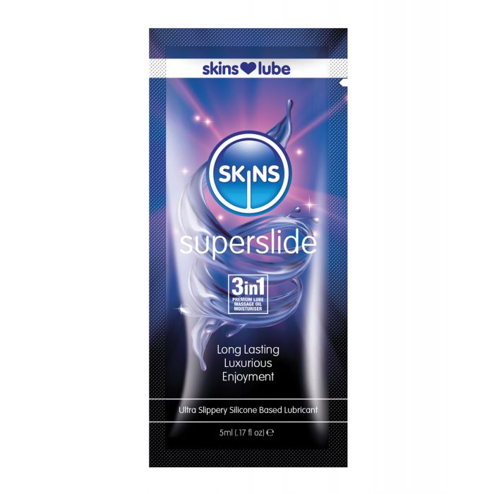 Skins Super Slide op siliconen gebaseerde glijmiddel - 5 ml folie