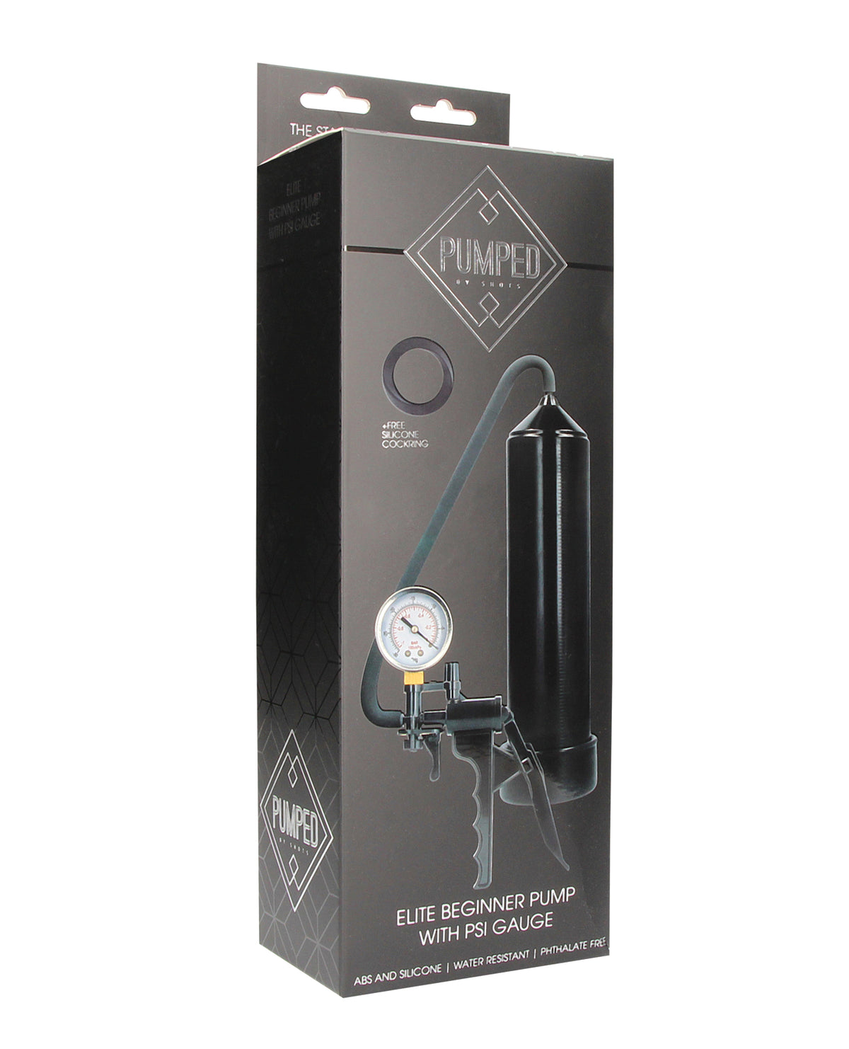 Shots Pumped Elite Beginner Pump With PSI Gauge Black