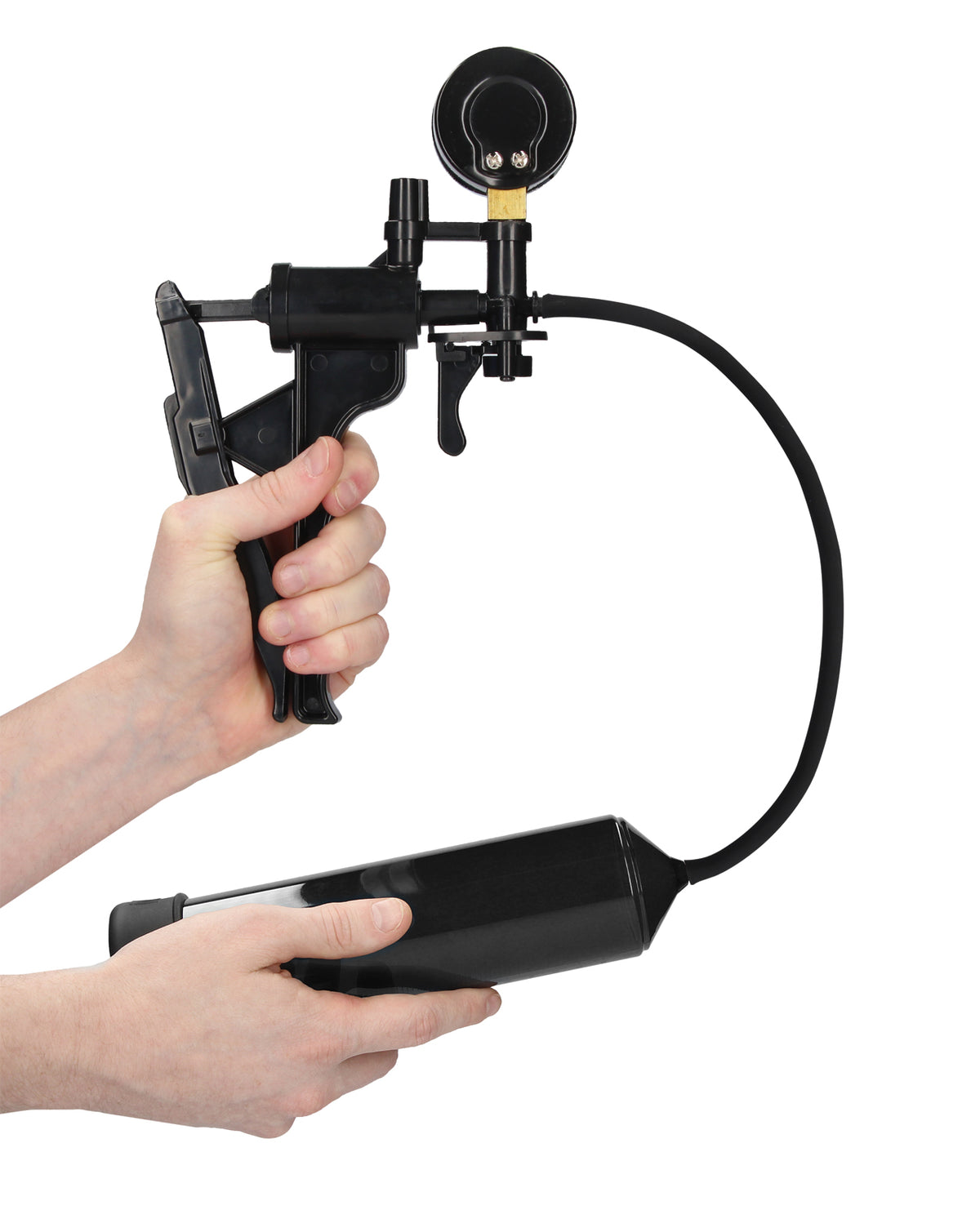 Shots Pumped Elite Beginner Pump With PSI Gauge Black