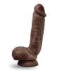 Ladda bilden i Galleri Viewer, Blush Dr Skin Glide 8.5 Inch Self Lubricating Dildo With Balls Chocolate
