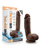 Ladda bilden i Galleri Viewer, Blush Dr Skin Glide 8.5 Inch Self Lubricating Dildo With Balls Chocolate
