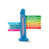 Cargue la imagen en el visor de la galería, Blush Neo Dual Density Neon Blue Cock With Suction Cup
