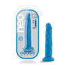 Cargue la imagen en el visor de la galería, Blush Neo Dual Density Neon Blue Cock With Suction Cup
