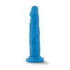 Cargue la imagen en el visor de la galería, Blush Neo Dual Density Neon Blue Cock With Suction Cup
