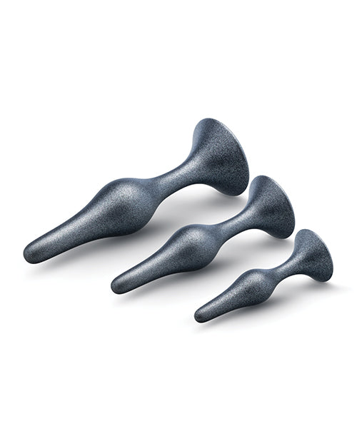 Zestaw wtyczek Matrix Genesis do różowych przygód analnych - srebrny