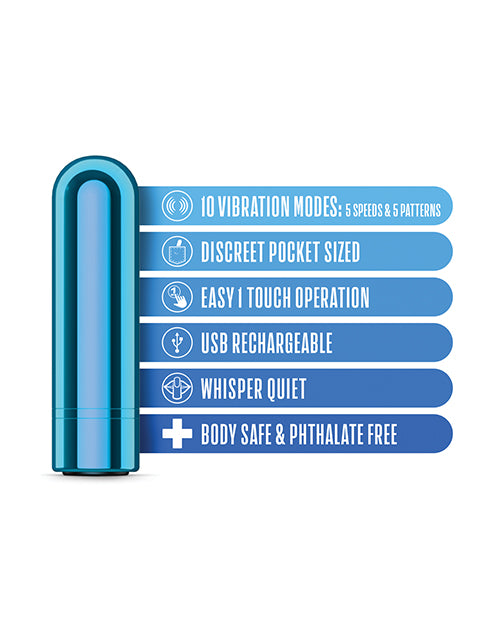 Blush Kool Vibes Mini Rechargeable Bullet - Blueberry