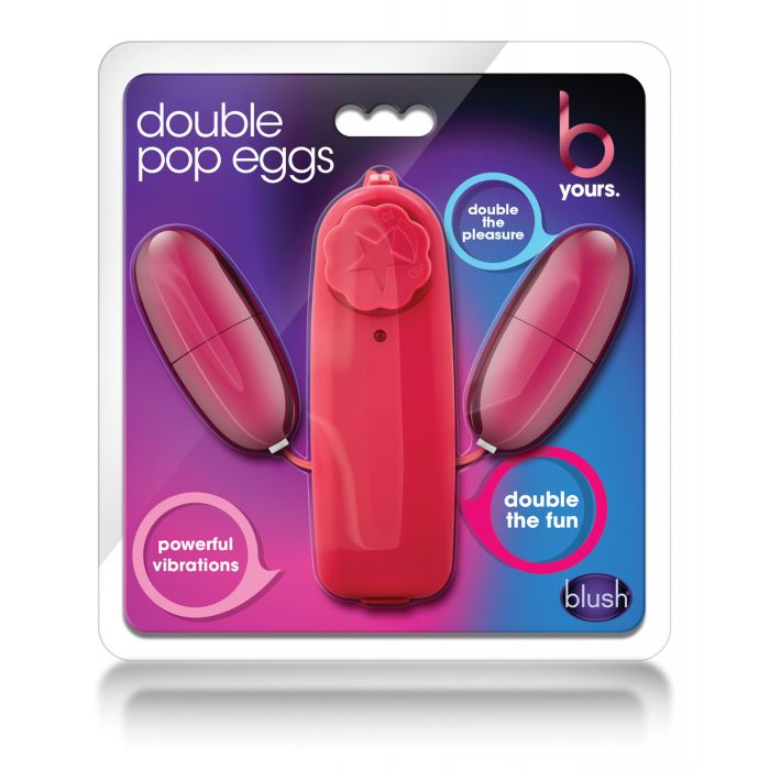 Blush B Yours Double Pop Eggs Cerise Water Resistant Dual Egg Toy