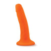 Load image into Gallery viewer, Blush Neo Dual Density 6 Inch Neon Orange Dildo With Suction Base
