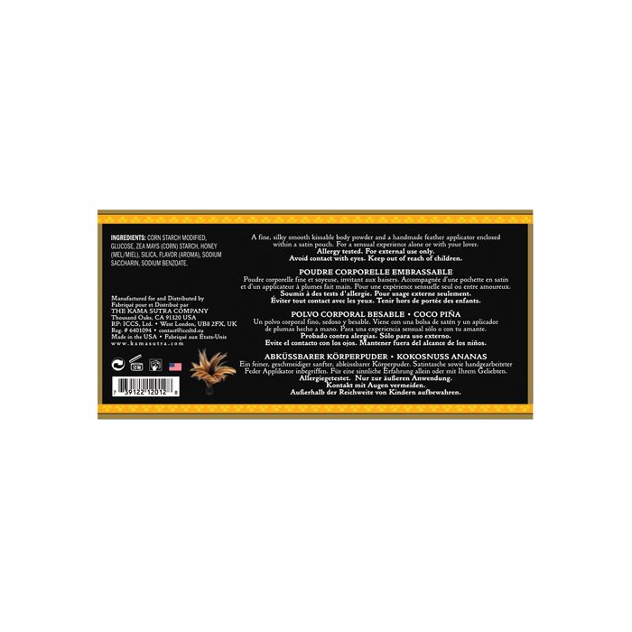 Kama Sutra Polvo de Miel - 6 oz Coco Piña