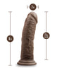 Charger l'image dans la visionneuse de la galerie, Blush Dr Skin Silicone Dr Shepherd 8 Inch Dildo With Suction Cup Chocolate
