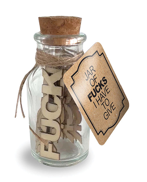 Fucks I Have to Give Jar Gift 15 Wooden Fucks for Laughs
