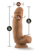 Load image into Gallery viewer, Blush Dr. Skin Silicone Dr. Samuel 7&quot; Dildo w/Balls - Mocha
