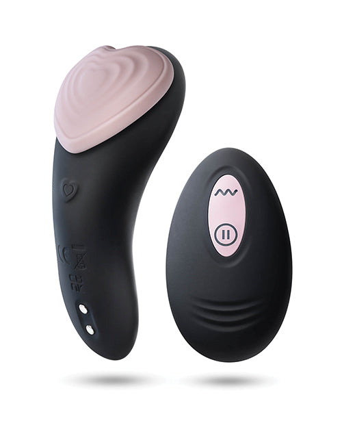 Charger l&#39;image dans la visionneuse de la galerie, Blush Temptasia Heartbeat Panty Vibe w/Remote - Pink &amp; black
