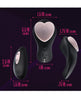 Charger l&#39;image dans la visionneuse de la galerie, Blush Temptasia Heartbeat Panty Vibe w/Remote - Pink &amp; black
