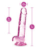 Φόρτωση εικόνας στο πρόγραμμα προβολής Gallery, Blush Naturally Yours 7" Κρυσταλλικό Δονητή - Ροζ
