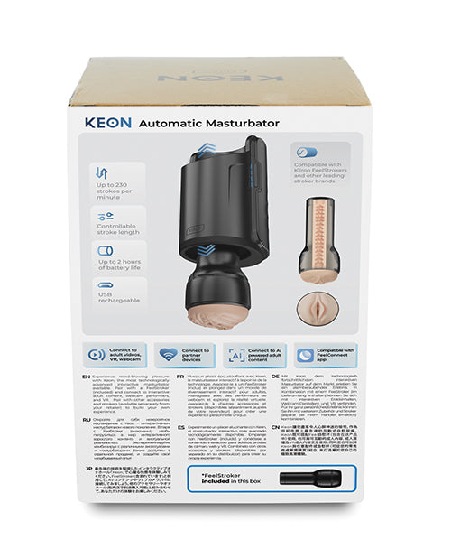 Kiiroo Keon Automatic Male Masturbator Combo With Stroker Black