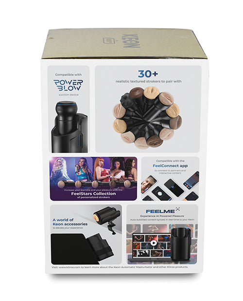 Kiiroo Keon Automatic Male Masturbator Combo With Stroker Black