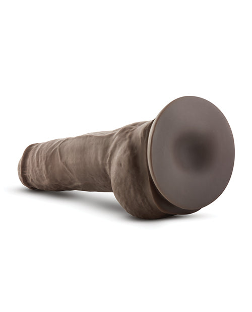 Blush Au Naturel 10 Inch Big Boy Realistic Dildo With Balls Chocolate