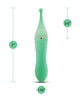 Încărcați imaginea în vizualizatorul Galerie, Blush Stella 7 Inch Dual-Ended Clitoral G-Spot Vibrating Wand With Precision Stimulation - Green
