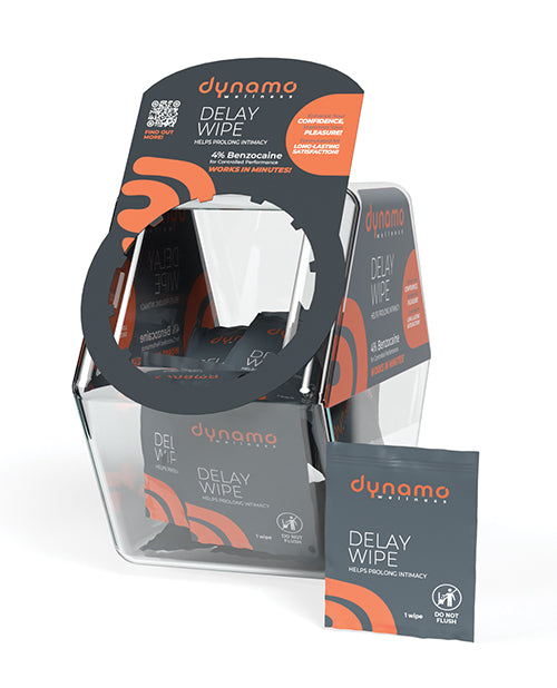 Dynamo Wellness Delay Wipe 4% in Candy Bowl