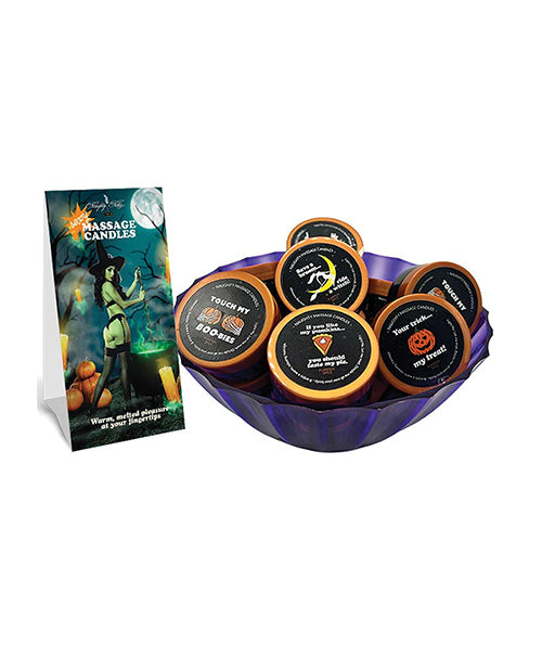 Fall Mini Massage Candle Prepack Bowl - Display of 16