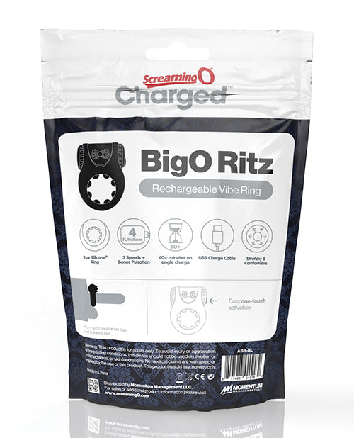 Screaming O Charged Big O Ritz - Czarny