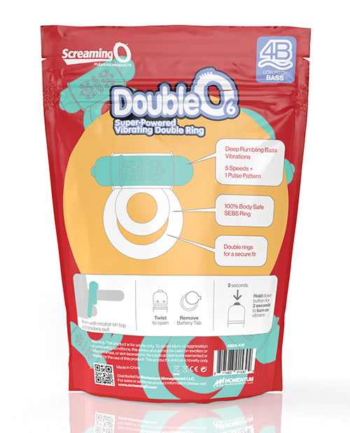 Anneau vibrant étanche Screaming O 4B DoubleO 6 Kiwi