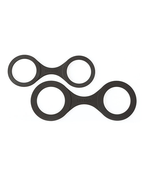 Sei Mio Handi Cuffs Super Strong Silicone Restraints - Large, Black