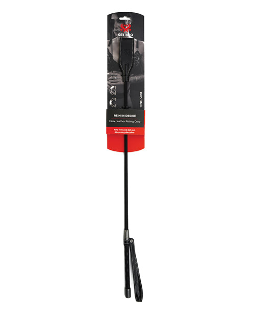 Sei Mio Rein in Desire Riding Crop - Black