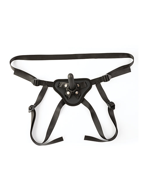 Sei Mio Perfectly Pegged Beginners Strap-On Harness & 5" Dildo - Black