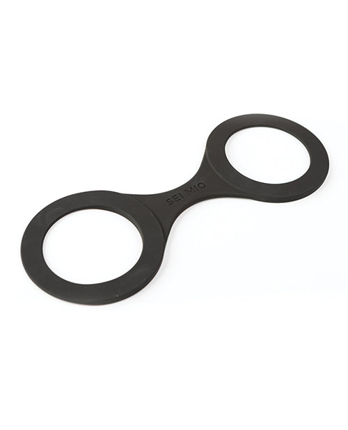 Sei Mio Handi Cuffs Super Strong Silicone Restraints - Medium, Black