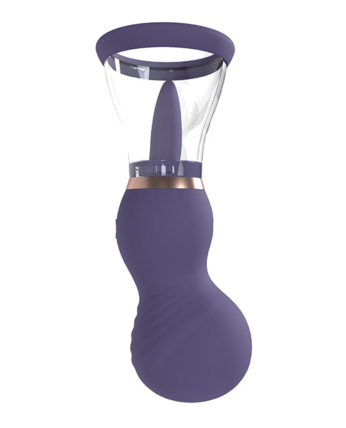 Shots Pumped Sensual Rechargeable Vulva and Breast Pump Purple