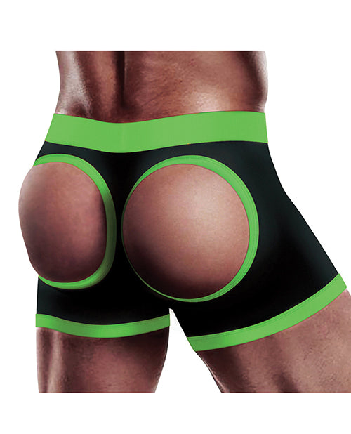 Get Lucky Strap On Boxers XS S Black Green Harness With Vibe Pockets