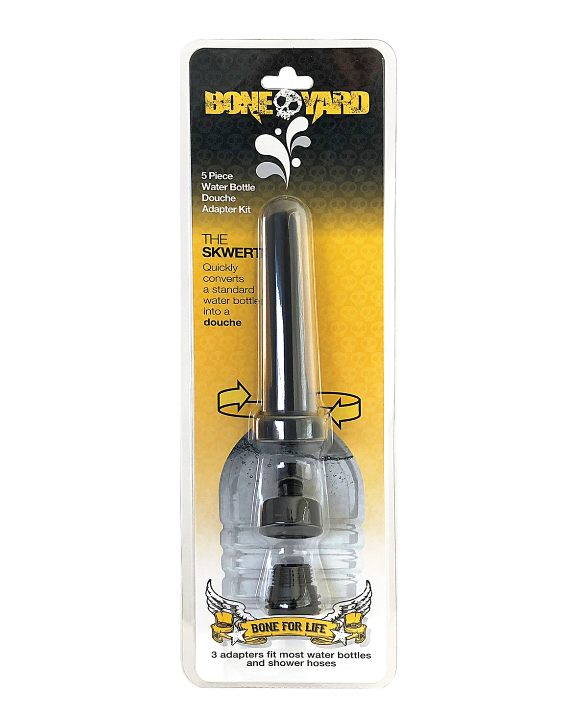 Boneyard Skwert 5 Piece Water Bottle Douche Adaptor Kit