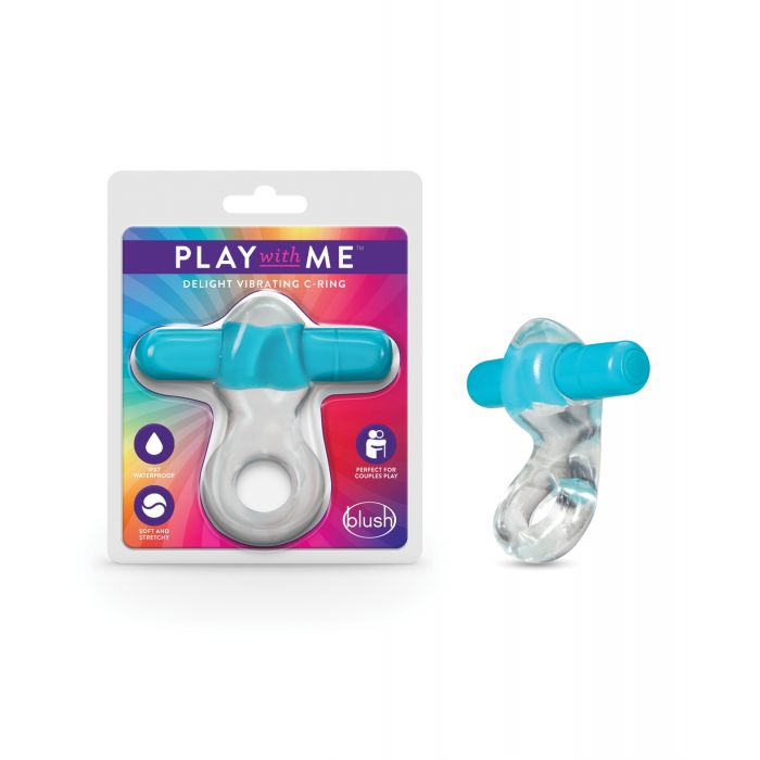 Blush Play With Me Delight Vibrating C Ring Blue Penis Ring Toy | Buy Online in Canada Blush Play With Me Delight Vibrating C Ring Blue Penis Ring Toy | Buy Online in Canada