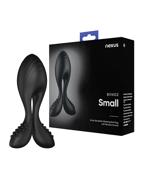 Tapón anal de silicona negro pequeño Nexus Bendz con control remoto y brazos flexibles