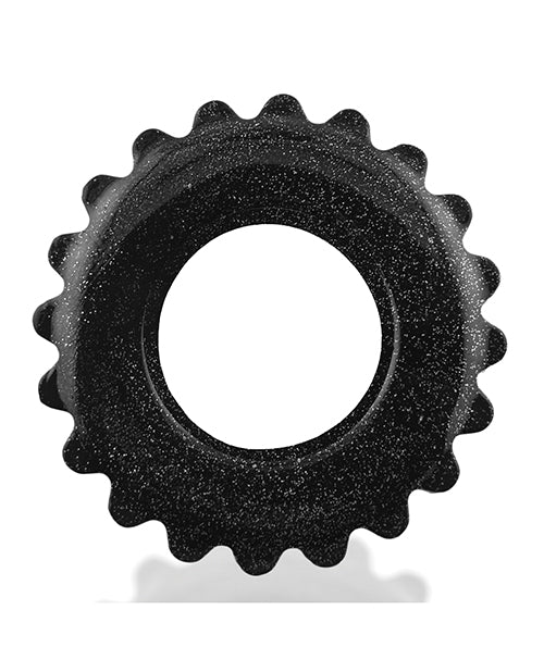 Oxballs Plushy Single Ring Black Mica Glittery Metallic Finish