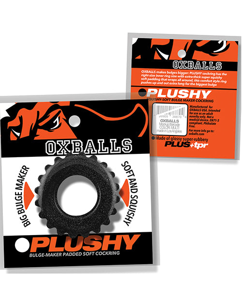 Oxballs Plushy Single Ring Black Mica Glittery Metallic Finish