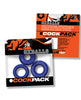Afbeelding laden in Galerijviewer, Oxballs Cockpack Multi Design 3 Pack Cockrings Blue Fire
