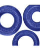 Afbeelding laden in Galerijviewer, Oxballs Cockpack Multi Design 3 Pack Cockrings Blue Fire
