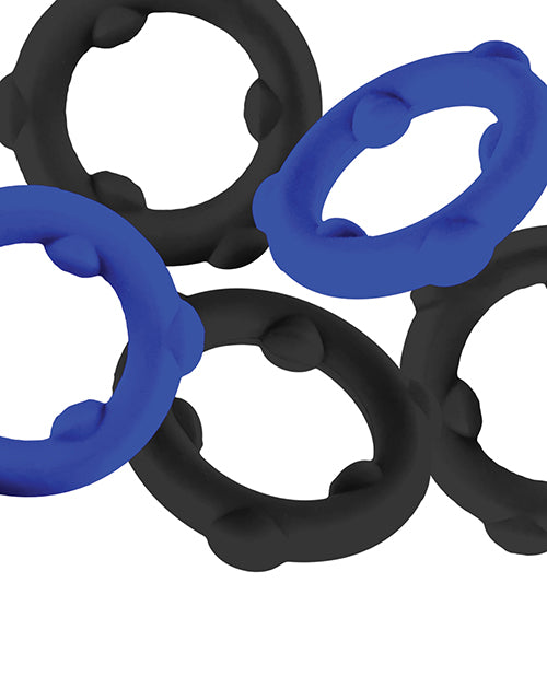 Oxballs Gearheads 5 Pack Spinner Rings Blue And Black