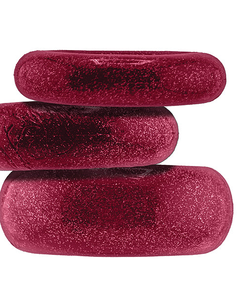 Oxballs Cockpack Multi Design 3 Pack Cockrings Cherry Lips