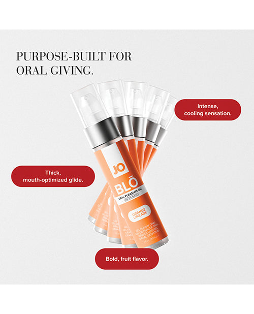 JO Blo Orange Limeade oral nydelsesgel 1 Oz sukkerfri
