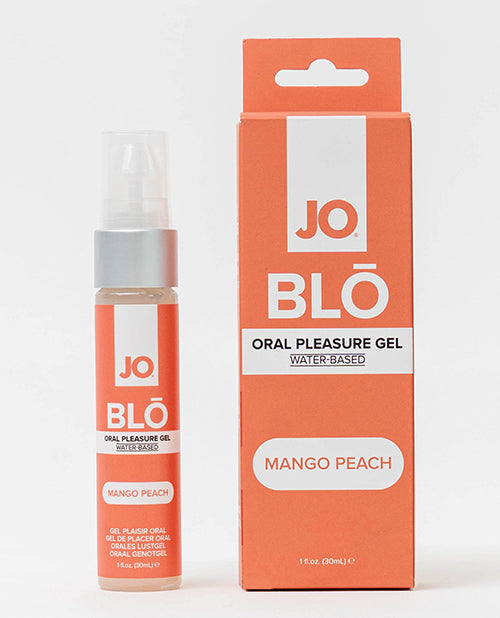 Gel Jo Blo pentru plăcere orală, aromă Mango Peach, 1 Oz, fără zahăr, răcoritor