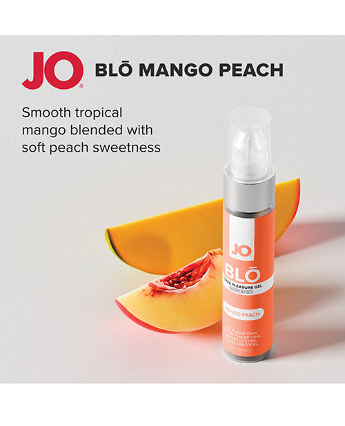 JO Blo Mango Peach Oral Pleasure Gel 1 Oz Sugar Free Cooling