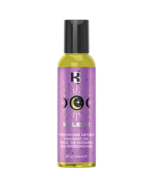Huile de massage aphrodisiaque Kama Sutra Celestial Collection Selene 2oz