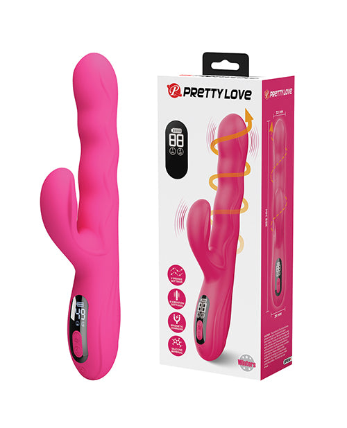 Cargue la imagen en el visor de la galería, Vibrador rosa Pretty Love Winters Squiggle con pantalla LED y varios modos
