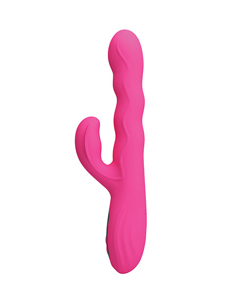 Vibrador rosa Pretty Love Winters Squiggle con pantalla LED y varios modos