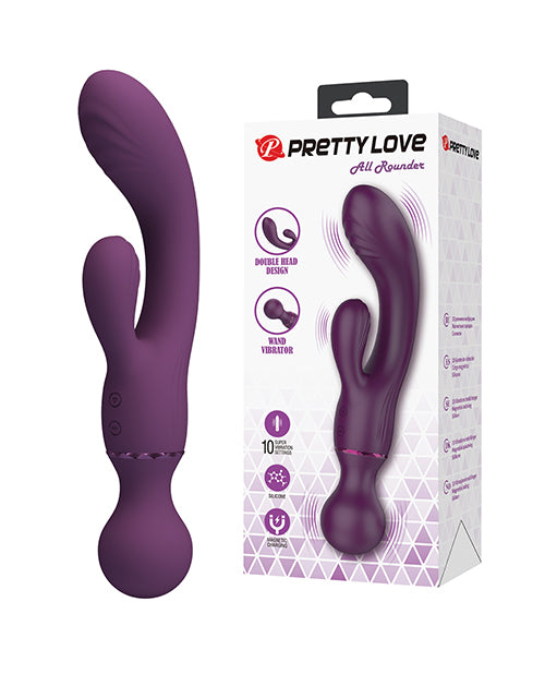 Pretty Love All Rounder Purple Rabbit Vibrator Silicone Waterproof G Spot