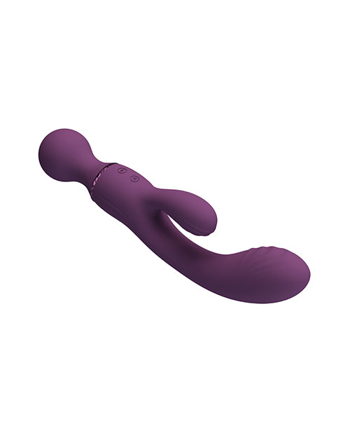 Pretty Love All Rounder Purple Rabbit Vibrator Silicone Waterproof G Spot